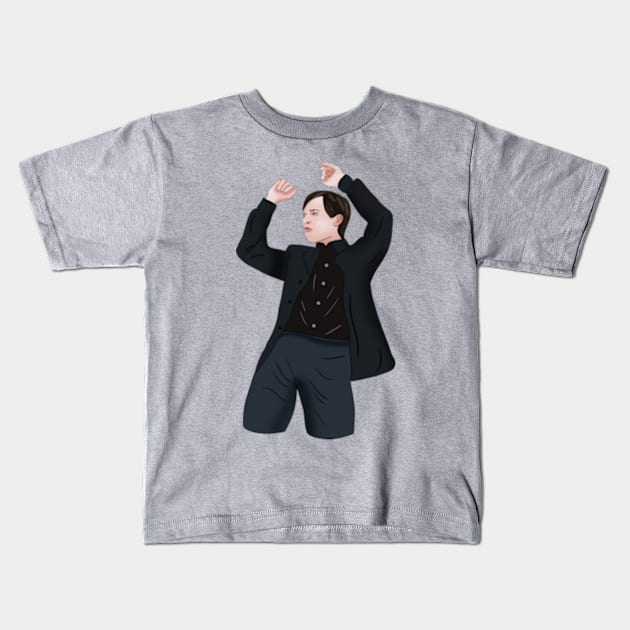 Evil Bully Maguire Dance Kids T-Shirt by Barnyardy